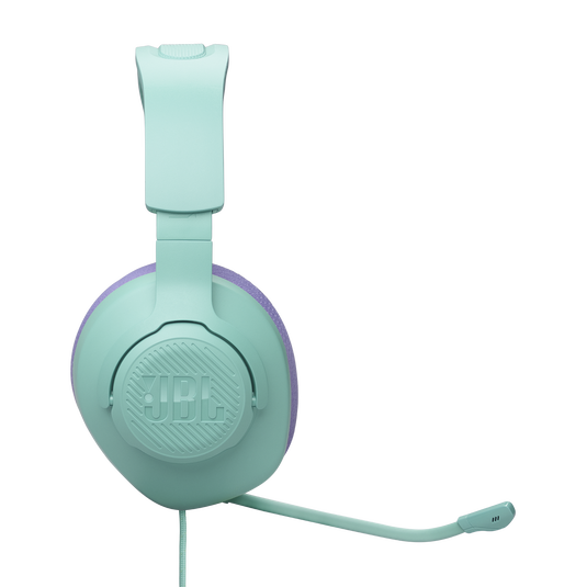 JBL Quantum 100M2 - Cyan - Wired over-ear gaming headset with detachable mic and mute option - Right image number null